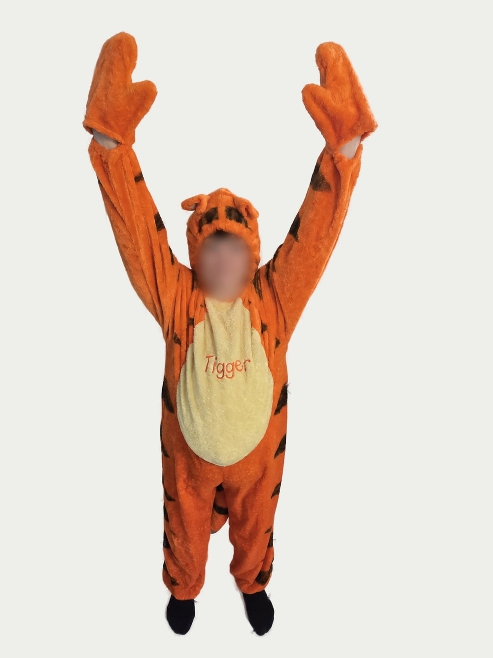 Disney Tigger Adult Plush Halloween Costume Padded Belly Hood Tail Mittens